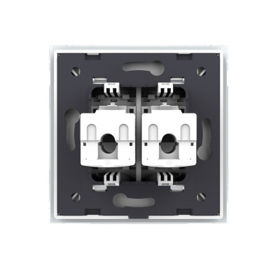 Розетка интернет двойная RJ-45 кат.6 Livolo, 1 пост, цвет белый VL-C792C-11 Розетка интернет двойная RJ-45 кат.6 Livolo, 1 пост, цвет белый VL-C792C-11