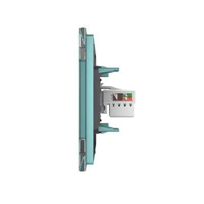 Розетка интернет двойная RJ-45 кат.6 Livolo, 1 пост, цвет зеленый VL-C792C-18 Розетка интернет двойная RJ-45 кат.6 Livolo, 1 пост, цвет зеленый VL-C792C-18