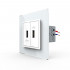 Розетка с двумя USB type-A, блоком питания 5В 2.1А Livolo, 1 пост, цвет белый VL-C792USB-11 Розетка с двумя USB type-A, блоком питания 5В 2.1А Livolo, 1 пост, цвет белый VL-C792USB-11
