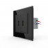 Розетка с двумя USB type-A, блоком питания 5В 2.1А Livolo, 1 пост, цвет черный VL-C792USB-12 Розетка с двумя USB type-A, блоком питания 5В 2.1А Livolo, 1 пост, цвет черный VL-C792USB-12