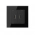 Розетка с двумя USB type-A, блоком питания 5В 2.1А Livolo, 1 пост, цвет черный VL-C792USB-12 Розетка с двумя USB type-A, блоком питания 5В 2.1А Livolo, 1 пост, цвет черный VL-C792USB-12
