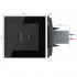 Розетка с двумя USB type-A, блоком питания 5В 2.1А Livolo, 1 пост, цвет черный VL-C792USB-12 Розетка с двумя USB type-A, блоком питания 5В 2.1А Livolo, 1 пост, цвет черный VL-C792USB-12