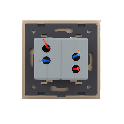 Розетка с двумя USB type-A, блоком питания 5В 2.1А Livolo, 1 пост, цвет золотой VL-C792USB-13 Розетка с двумя USB type-A, блоком питания 5В 2.1А Livolo, 1 пост, цвет золотой VL-C792USB-13