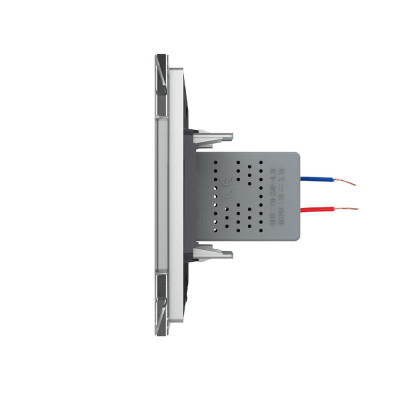 Розетка с двумя USB type-A, блоком питания 5В 2.1А Livolo, 1 пост, цвет серый VL-C792USB-15 Розетка с двумя USB type-A, блоком питания 5В 2.1А Livolo, 1 пост, цвет серый VL-C792USB-15