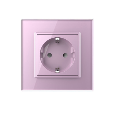 Розетка электрическая 16A Livolo, 1 пост, цвет розовый VL-C7C1EU-17 Розетка электрическая 16A Livolo, 1 пост, цвет розовый VL-C7C1EU-17