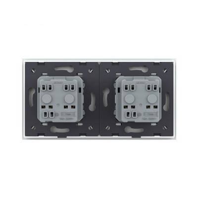 Розетка электрическая 16A Livolo, 2 поста, цвет белый VL-C7C2EU-11 Розетка электрическая 16A Livolo, 2 поста, цвет белый VL-C7C2EU-11