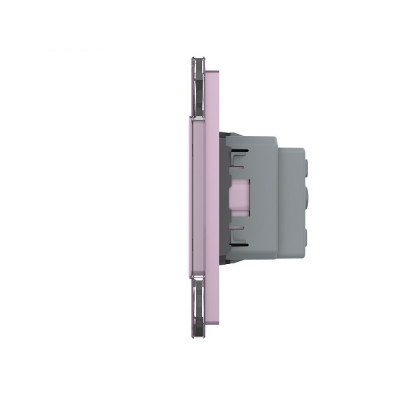 Розетка электрическая 16A Livolo, 2 поста, цвет розовый VL-C7C2EU-17 Розетка электрическая 16A Livolo, 2 поста, цвет розовый VL-C7C2EU-17