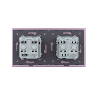 Розетка электрическая 16A Livolo, 2 поста, цвет розовый VL-C7C2EU-17 Розетка электрическая 16A Livolo, 2 поста, цвет розовый VL-C7C2EU-17
