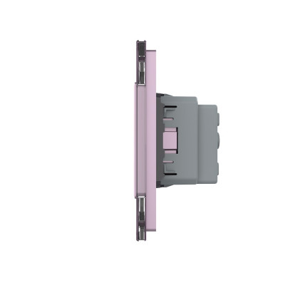 Розетка электрическая 16A Livolo, 3 поста, цвет розовый VL-C7C3EU-17 Розетка электрическая 16A Livolo, 3 поста, цвет розовый VL-C7C3EU-17