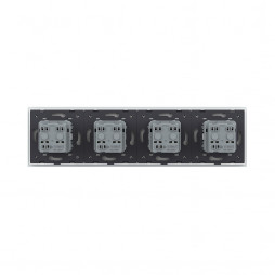 Розетка электрическая 16A Livolo, 4 поста, цвет белый
