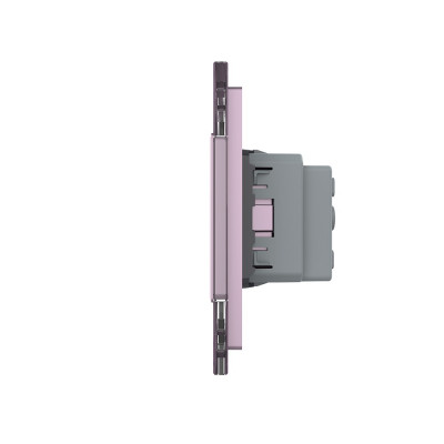 Розетка электрическая 16A Livolo, 4 поста, цвет розовый VL-C7C4EU-17 Розетка электрическая 16A Livolo, 4 поста, цвет розовый VL-C7C4EU-17