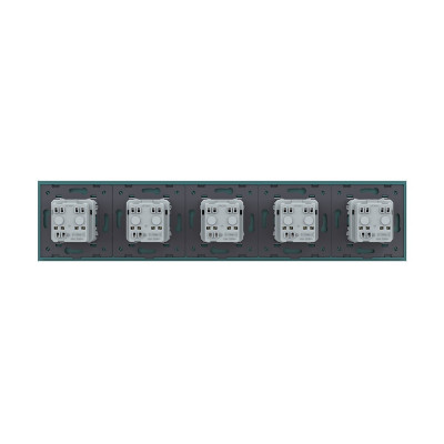 Розетка электрическая 16A Livolo, 5 постов, цвет зеленый VL-C7C5EU-18 Розетка электрическая 16A Livolo, 5 постов, цвет зеленый VL-C7C5EU-18