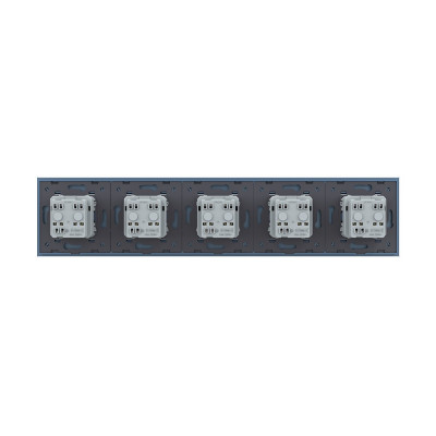 Розетка электрическая 16A Livolo, 5 постов, цвет синий VL-C7C5EU-19 Розетка электрическая 16A Livolo, 5 постов, цвет синий VL-C7C5EU-19