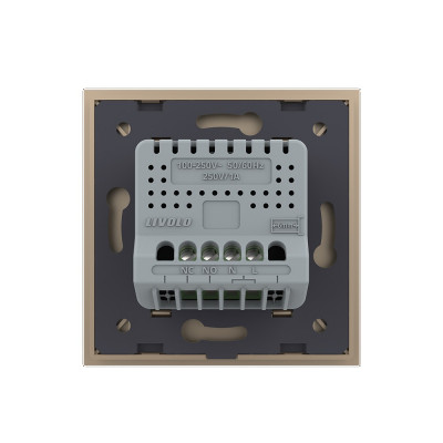 Розетка электрическая с USB type-C, блоком питания 18W Livolo, 1 пост, цвет золотой VL-C7CTF16A.UC18W-2AP Розетка электрическая с USB type-C, блоком питания 18W Livolo, 1 пост, цвет золотой VL-C7CTF16A.UC18W-2AP