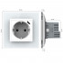 Розетка электрическая с USB type-C, блоком питания 18W Livolo, 1 пост, цвет белый VL-C7CTF16A.UC18W-2WP Розетка электрическая с USB type-C, блоком питания 18W Livolo, 1 пост, цвет белый VL-C7CTF16A.UC18W-2WP
