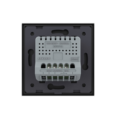 Бесконтактный выключатель Livolo, сухой контакт, 1 пост, цвет черный VL-C7FU1-2BG Бесконтактный выключатель Livolo, сухой контакт, 1 пост, цвет черный VL-C7FU1-2BG