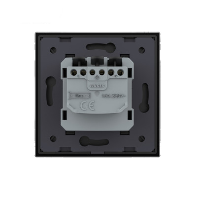 Розетка электрическая 16A Livolo, 1 пост, зажимы, цвет черный VL-C7TC16A-2BPS01 Розетка электрическая 16A Livolo, 1 пост, зажимы, цвет черный VL-C7TC16A-2BPS01
