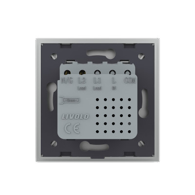 Розетка USB type-C и USB type-A, блоком питания 36W Livolo, 1 пост, цвет серый VL-C7VUA18W.UC18W-2IP Розетка USB type-C и USB type-A, блоком питания 36W Livolo, 1 пост, цвет серый VL-C7VUA18W.UC18W-2IP