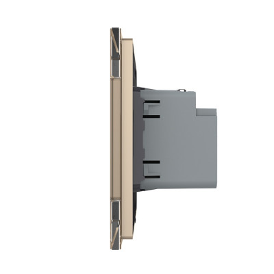 Розетка USB type-C, блоком питания 45W Livolo, 1 пост, цвет золотой VL-C7VUC-2AP Розетка USB type-C, блоком питания 45W Livolo, 1 пост, цвет золотой VL-C7VUC-2AP