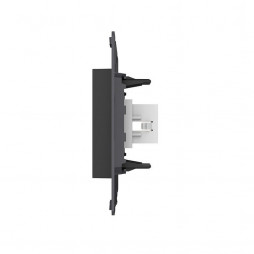 Розетка 1 пост HDMI 2.0 Livolo, цвет черный (механизм)