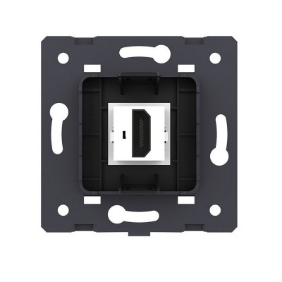 Розетка 1 пост HDMI 2.0 Livolo, цвет черный (механизм) VL-FCHD-2BP Розетка 1 пост HDMI 2.0 Livolo, цвет черный (механизм) VL-FCHD-2BP