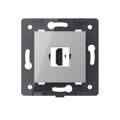 Розетка 1 пост HDMI 2.0 Livolo, цвет серый (механизм) VL-FCHD-2IP Розетка 1 пост HDMI 2.0 Livolo, цвет серый (механизм) VL-FCHD-2IP