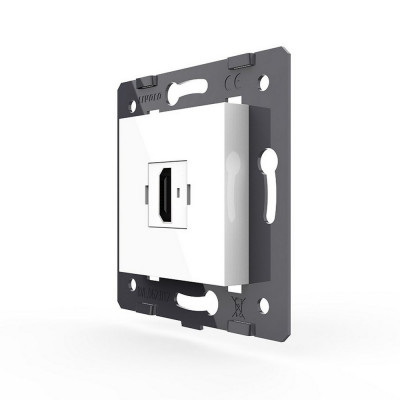 Розетка 1 пост HDMI 2.0 Livolo, цвет белый (механизм) VL-FCHD-2WP Розетка 1 пост HDMI 2.0 Livolo, цвет белый (механизм) VL-FCHD-2WP