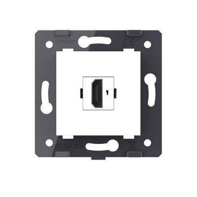 Розетка 1 пост HDMI 2.0 Livolo, цвет белый (механизм) VL-FCHD-2WP Розетка 1 пост HDMI 2.0 Livolo, цвет белый (механизм) VL-FCHD-2WP