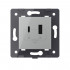 Розетка USB type C+A с блоком питания 36W Livolo, цвет серый (механизм) VL-FCUA18W.UC18W-2IP Розетка USB type C+A с блоком питания 36W Livolo, цвет серый (механизм) VL-FCUA18W.UC18W-2IP