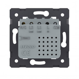 Розетка USB type C+A с блоком питания 36W Livolo, цвет шампань (механизм)