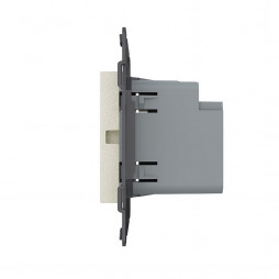 Розетка USB type C+A с блоком питания 36W Livolo, цвет жемчужный (механизм)