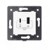 Розетка USB type C+A с блоком питания 36W Livolo, цвет белый (механизм) VL-FCUA18W.UC18W-2WP Розетка USB type C+A с блоком питания 36W Livolo, цвет белый (механизм) VL-FCUA18W.UC18W-2WP