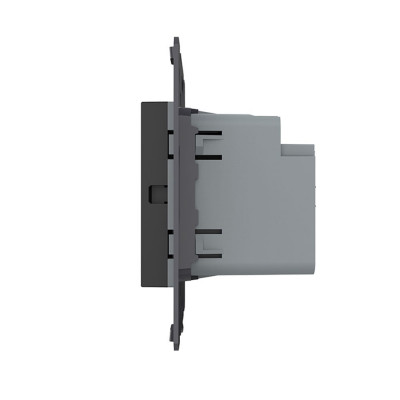 Розетка USB type C с блоком питания 45W Livolo, цвет черный (механизм) VL-FCUC-2BP Розетка USB type C с блоком питания 45W Livolo, цвет черный (механизм) VL-FCUC-2BP