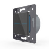 Одноклавишный сенсорный выключатель Livolo Quadro, цвет черный (механизм) Одноклавишный сенсорный выключатель Livolo Quadro, цвет черный (механизм)