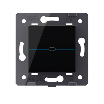 Одноклавишный сенсорный выключатель Livolo Quadro, цвет черный (механизм) VL-Q7-01-12 Одноклавишный сенсорный выключатель Livolo Quadro, цвет черный (механизм) VL-Q7-01-12