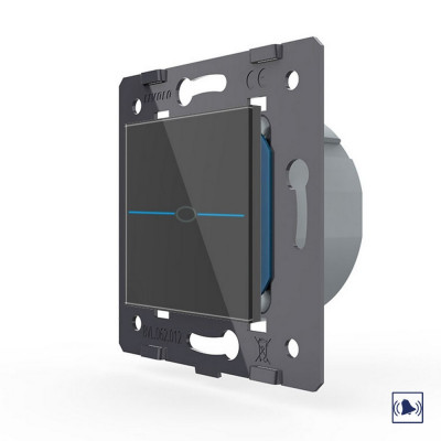Сенсорная кнопка дверного звонка Livolo Quadro, цвет черный (механизм) VL-Q7-01B-12 Сенсорная кнопка дверного звонка Livolo Quadro, цвет черный (механизм) VL-Q7-01B-12