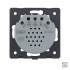 Одноклавишный сенсорный выключатель Livolo Quadro 12/24В, цвет серый (механизм) VL-Q7-01C-15 Одноклавишный сенсорный выключатель Livolo Quadro 12/24В, цвет серый (механизм) VL-Q7-01C-15