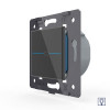 Одноклавишный сенсорный диммер Livolo Quadro, цвет черный (механизм) Одноклавишный сенсорный диммер Livolo Quadro, цвет черный (механизм)