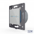 Двухклавишный сенсорный выключатель Livolo Quadro 12/24В с функцией радиоуправления, цвет серый (механизм) VL-Q7-02CR-15 Двухклавишный сенсорный выключатель Livolo Quadro 12/24В с функцией радиоуправления, цвет серый (механизм) VL-Q7-02CR-15