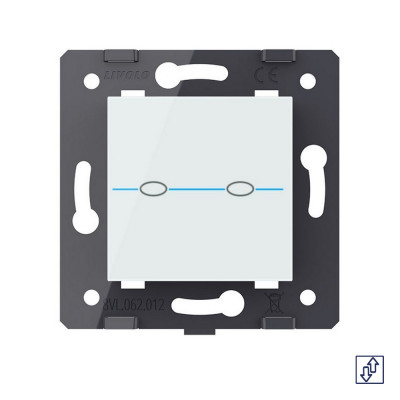 Сенсорный выключатель для штор Livolo Quadro, цвет белый (механизм) VL-Q7-02NW-11 Сенсорный выключатель для штор Livolo Quadro, цвет белый (механизм) VL-Q7-02NW-11