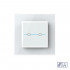 Сенсорный выключатель для штор Livolo Quadro сухой контакт с функцией радиоуправления, 1 пост, цвет белый VL-Q702WR-11 Сенсорный выключатель для штор Livolo Quadro сухой контакт с функцией радиоуправления, 1 пост, цвет белый VL-Q702WR-11